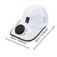 thumbnail image 3 of Cooling Hat with USB Fan, with Rechargeable System, Mesh Breathable Baseball Cap, UV Sun Protection Outdoor Work Hat, for Fishing Golf Camping Travel Sports Summer, 3 of 6