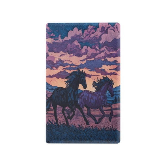 Light Switch Cover Switch Plate Outlet Cover Plug Cover for Electrical Unused Outlet Cover Wild Horses Running
