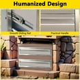 thumbnail image 5 of 24 x 6.5 Inch Outdoor Kitchen Drawers, Stainless Steel SingleLayer Access BBQ Drawers with Flush Mount Handle, 24 x 6.5 x 23 Inch, 5 of 8