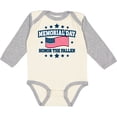 thumbnail image 3 of Inktastic Memorial Day Honor The Fallen with American Flag Boys or Girls Long Sleeve Baby Bodysuit, 3 of 5