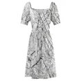 thumbnail image 5 of Vienna White Map Sleeveless Dress luxury woman evening dress long sleeve dress, 5 of 7