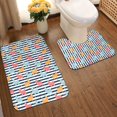 thumbnail image 2 of Yiaed Colorful Llama Print Bathroom Mat Set 2 Pieces Mat Anti-Skid Pad Ultra Soft and Absorbent Bathroom Bath Mat Contour Bath Rugs for Toilet Base, 2 of 6