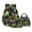 Black and Green - Dinosaur, variant on Panda Print Kids Schoolbag Set for Boys Girls, Floral Printed Kids Backpack with Lunch Box with Adjustable Strap, Practical School Bookbag and Pencil Case Set of 3