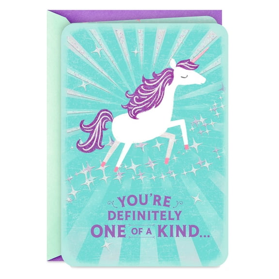 Hallmark Just Because Encouragement Card (One of a Kind Unicorn)