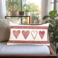 thumbnail image 2 of Valentine Pillow Covers 12X20 Love Decorative Throw Pillows Decoration Holiday Party Pink Cushion Case for Home Couch Sofa, 2 of 6