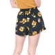 thumbnail image 5 of Pantalones cortos de verano de playa Allegra K con cintura alta lazo elástico estampado Azul XS, 5 of 6
