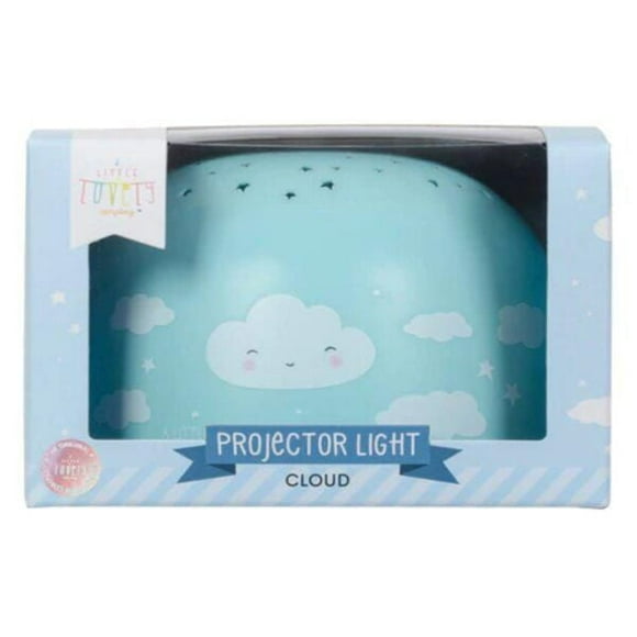 A Little Lovely Company - Projector Light - Wireless Lamp - Cloud Theme - Creates Starry Sky on Ceiling - Easy to Carry - Perfect for Kids' Rooms