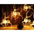 thumbnail image 5 of Christmas Lights Reindeer String Lights - 4.92FT 10LED String Lights USB Operated Christmas Decorations for Xmas Gifts, Clear Deer Decor for Bedroom Mantle Fireplace Porch, 5 of 9
