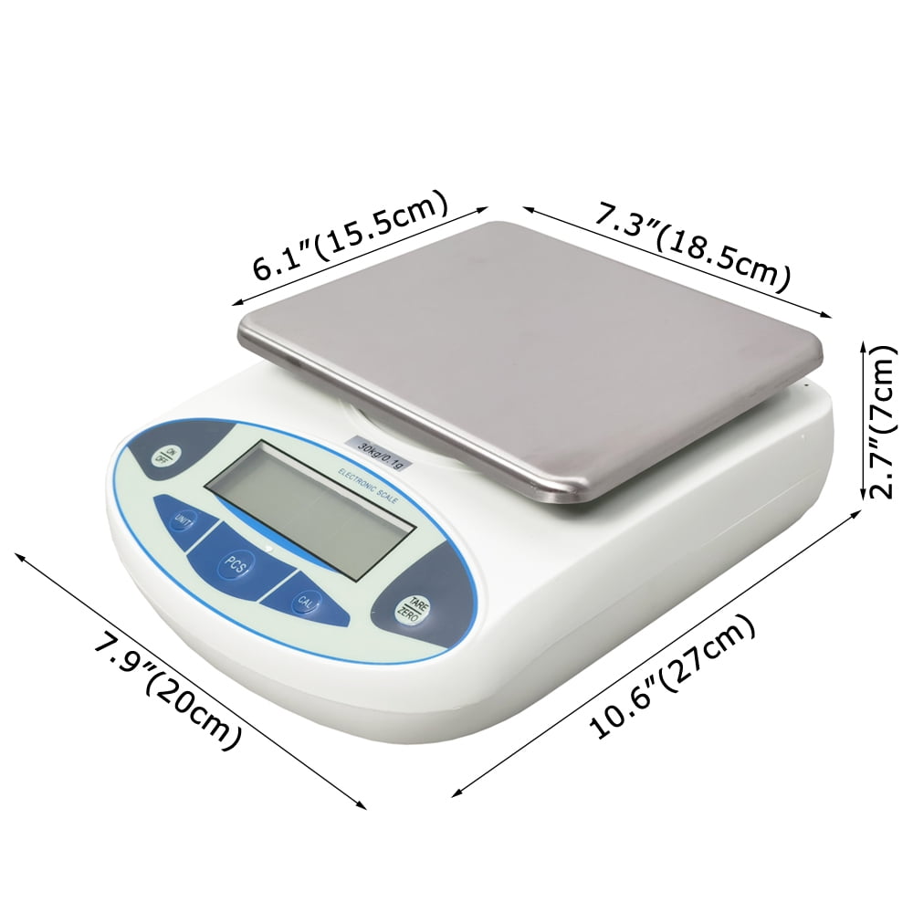 Techtongda Analytical Electronic Balance Lab Digital Balance Scale High Precision 30kg/0.1g