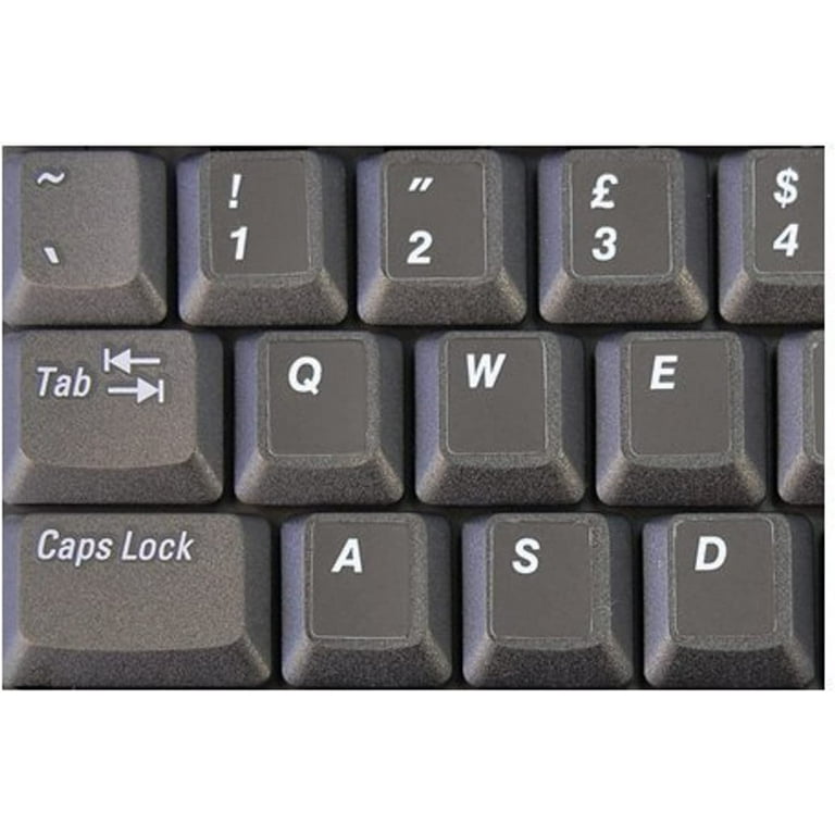 Simple Black Laptop Keyboard Stickers