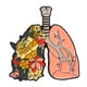 thumbnail image 5 of Broche de órganos humanos, alfiler de esmalte de moda, alfiler decorativo novedoso de metal pequeño para solapa. flores de pulmón, 5 of 9