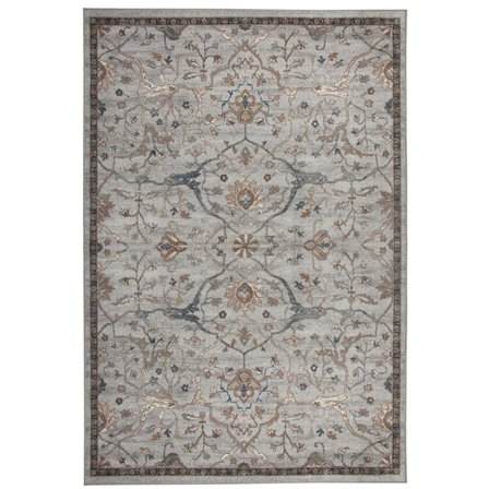 Abacasa Sonoma Saffron Beige-Blue-and Brown 5x8 Area Rug