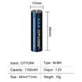 thumbnail image 3 of CITYORK 6 Pack AAA 1100mAh 1.2V Ni-MH Rechargeable Batteries with Battery Case with 4 Bay AA AAA LCD Smart 1.2v NiMH/NiCd Charger, 3 of 8