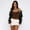 Coffee Color, variant on Women Fashion Tank Summer Sleeveless Slim Lace Tie Back Halter for Crop Vest Tops XS-L