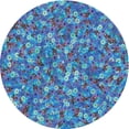 thumbnail image 1 of Ahgly Company Indoor Round Patterned Deep Periwinkle Purple Area Rugs, 4' Round, 1 of 6