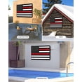 thumbnail image 4 of Red American Flag Outdoor TV Cover 52-55 Inch Weatherproof, Retro USA Flag Vintage Waterproof Outdoor TV Covers, 4 of 7