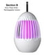 thumbnail image 2 of Luz de plagas de descarga eléctrica 20-100㎡ Lámpara LED silenciosa Ajustable Hogar Cabecera Iluminación de escritorio Control de atracción Repelente de insectos y plagas Blanco Recargable Bearachild HA064168-02B, 2 of 6