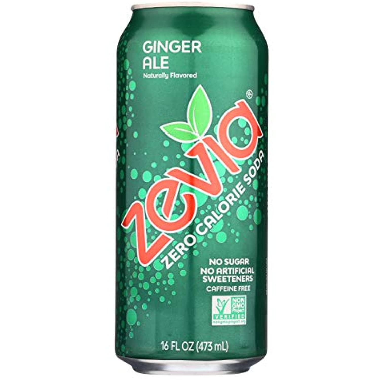 Zevia Zero Calorie Ginger Ale Soda, 16 Fluid Ounce 12 Per Case