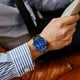 thumbnail image 4 of Reloj de cuarzo de moda para hombre, diseño calado, caja de aleación, correa de cuero, reloj de pulsera informal de negocios, reloj de aleación., 4 of 6