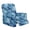 Blue Camouflage Horse Silhouette Pattern, variant on HELLHERO Western Desert Theme Print Recliner Slipcovers for Single Seat, with Storage Pockets Durable Chair Slipcovers for Living Room Hotel Single Lounger Sofa