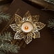 thumbnail image 1 of Candelabro de Hierro Dorado para Navidad, Decoración de Mesa, Decoración Navideña, Decoración de Copos de Nieve, Arreglo de Mesa, 1 of 4