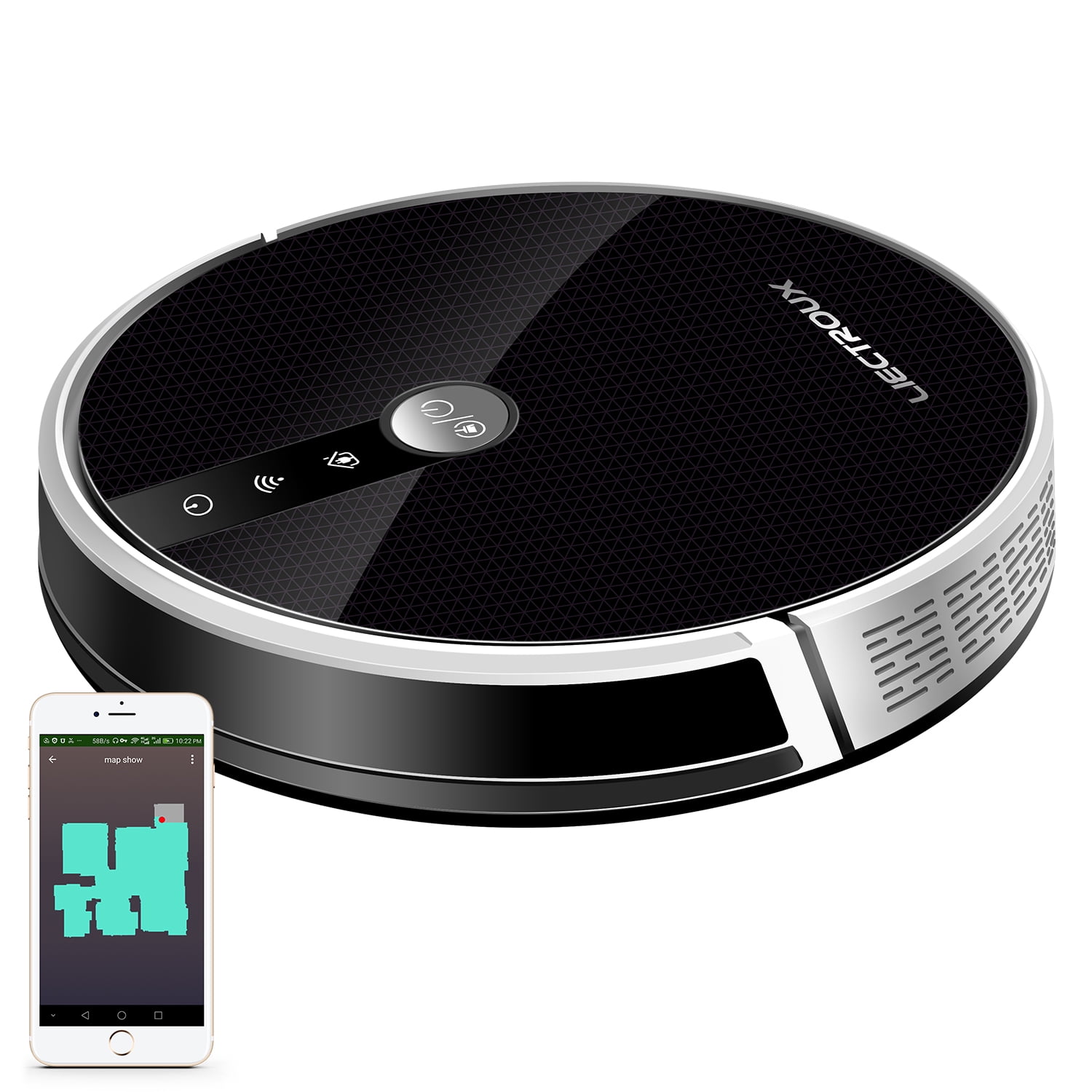 Liectroux C30B Robot Vacuum Cleaner with Powerful Super Thin & Silent, Prefect for Pet WIFI/APP/Remote Control, Charging - Walmart.com