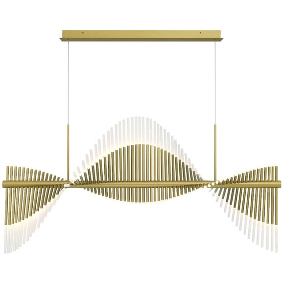 47126-015 Eurofase Lighting Voltik - 72W 144 LED Chandelier-29 Inches Tall and 29 Inches Wide-Gold Finish