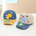 thumbnail image 5 of WIBACKER 2-5T Toddler Kids Cute 3D Dinosaur Baseball Cap Autumn Winter Corduroy Hat Outdoor Warm Casual Bonnet, 5 of 9
