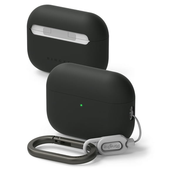 Ringke Silicone [Premium Liquid Silicone] for AirPods Pro 3rd Case, Soft Grip Slim Lightweight Shockproof Cover - Black