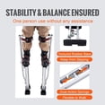 thumbnail image 5 of Adjustable Aluminum Drywall Stilts 18-30 Inches with Knee Pads Non Slip for Painting Taping Walking, 5 of 6