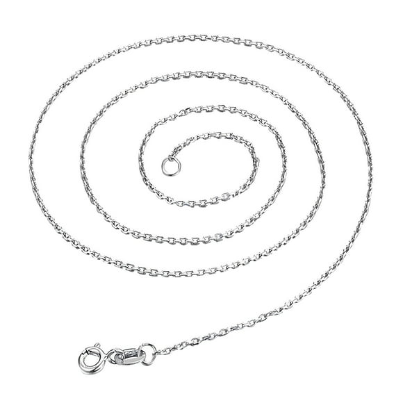 Riforla Women's Fashion 18 Inch Necklace Silver Neck Chain Without Pendant Silver Chain Necklace for Women Womens Jewelry Silver