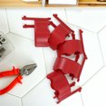 thumbnail image 4 of Space Saving Wall Mounted Rack Red Plastic 5Pcs 3.9X3.9X3.5In, 4 of 4