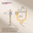 thumbnail image 6 of Limerencia Titanium Cubic Zirconia Hoops, Lightweight Cuff Earrings for Women, 6 of 10