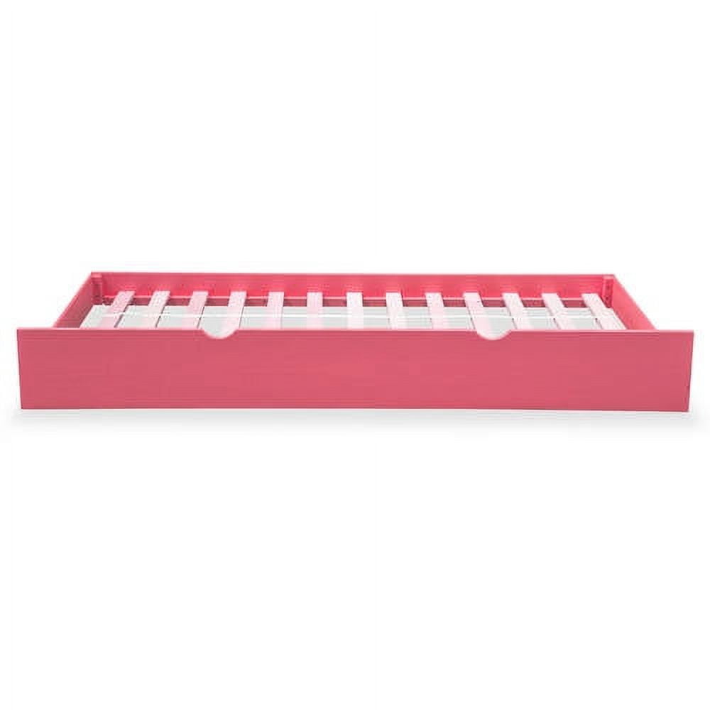 Furniture of America Cindy Lou Wood Pink Twin Kids Trundle