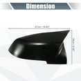 thumbnail image 3 of 1 par de tapas de cubierta de espejo retrovisor para automóvil, reemplazo negro brillante para BMW X1 328i 125i, 3 of 6