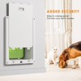 thumbnail image 3 of 2 puertas para perros y gatos medianos, gruesas mejoradas, para mascotas de hasta 44 libras, puerta para perros y gatos con cubierta de seguridad y solapa magnética para interior, 3 of 5