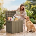 thumbnail image 6 of Homall 2PCS 31 Gallon Outdoor Deck Box In Resin with Seat, 6 of 7