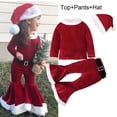 thumbnail image 1 of Disfraz de cosplay de Navidad para bebés y niños, vestidos de dulces de Papá Noel con sombrero, ropa de Año Nuevo para niños, regalos de fiesta de navidad, 1 of 4