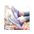 thumbnail image 6 of Avamo Women's Comfort Trainers Wide Width Sneakers Lace Up Casual Running Shoes Purple SIZE 6, 6 of 8