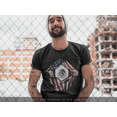 thumbnail image 3 of ShirtBANC Proudly United Mens USA And Mexican Flags Shirt Liberty Design Tee, 3 of 5
