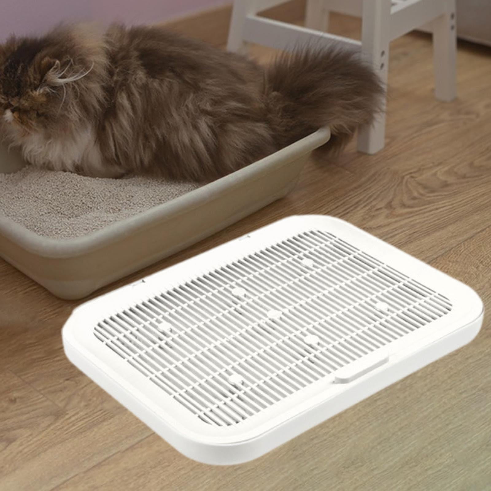 Bvdfgk Cat Litter Mat Portable Scatter Control Pad Rug for Indoor Cats Pet Supplies Beige
