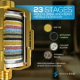 thumbnail image 3 of SparkPod 23-Stage Filtered Shower Head, 3 Modes, Fixed Mount, High-Pressure Shower Head (Gold), 3 of 8