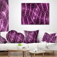 thumbnail image 4 of Designart Purple Metal Protective Grids - Abstract Throw Pillow - 12x20, 4 of 5