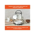 thumbnail image 4 of IMUSA 8pc Stoneware 3oz Espresso Set with Rack, White, 4 of 7