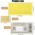 thumbnail image 2 of 6 Pcs Golden Ticket Scratch Off Cards with Envelopes, Scratch & Reveal Surprise Ticket Scratch Card Reveal Surprise for Anniversaries Christmas Birthday Gift, 2 of 7