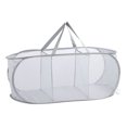thumbnail image 2 of Cesta Para La Colada Plegable, Cesta Para La Colada De Tela Oxford De Malla De 80x36x33cm Con Diseño De 3 Compartimentos Para Guardar Ropa Sucia, 2 of 7