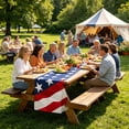 thumbnail image 7 of 4th of July Decorations - Patriotic USA Stars Table Runner for Home | Memorial Day Decorations - 250th Anniversary Fourth of July Accessories Decor Party Supplies Indoor, 7 of 7