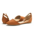 thumbnail image 2 of Dream Pairs Women's Casual D'Orsay Pointed Plain Ballet Comfort Soft Slip On Flats Shoes TAN/PU FLAPOINTED-NEW size 11, 2 of 4