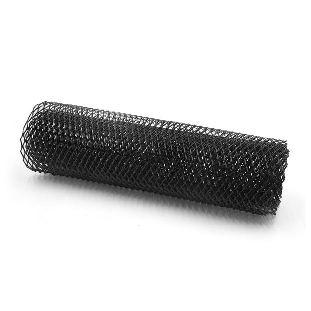 Parrilla de Vehículo Unique Bargains Aleación de Aluminio Negro Malla Rómbica 8mm x 16mm