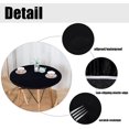 thumbnail image 3 of HAHDAXIA Round Waterproof Table Cover Elastic Tablecloth Vinyl Fitted Table Cover Elastic Edged Plastic Table Cover Fits Tables up to 57"-68" R Black, 3 of 7